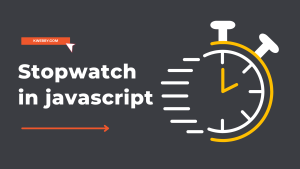 Stopwatch in javascript