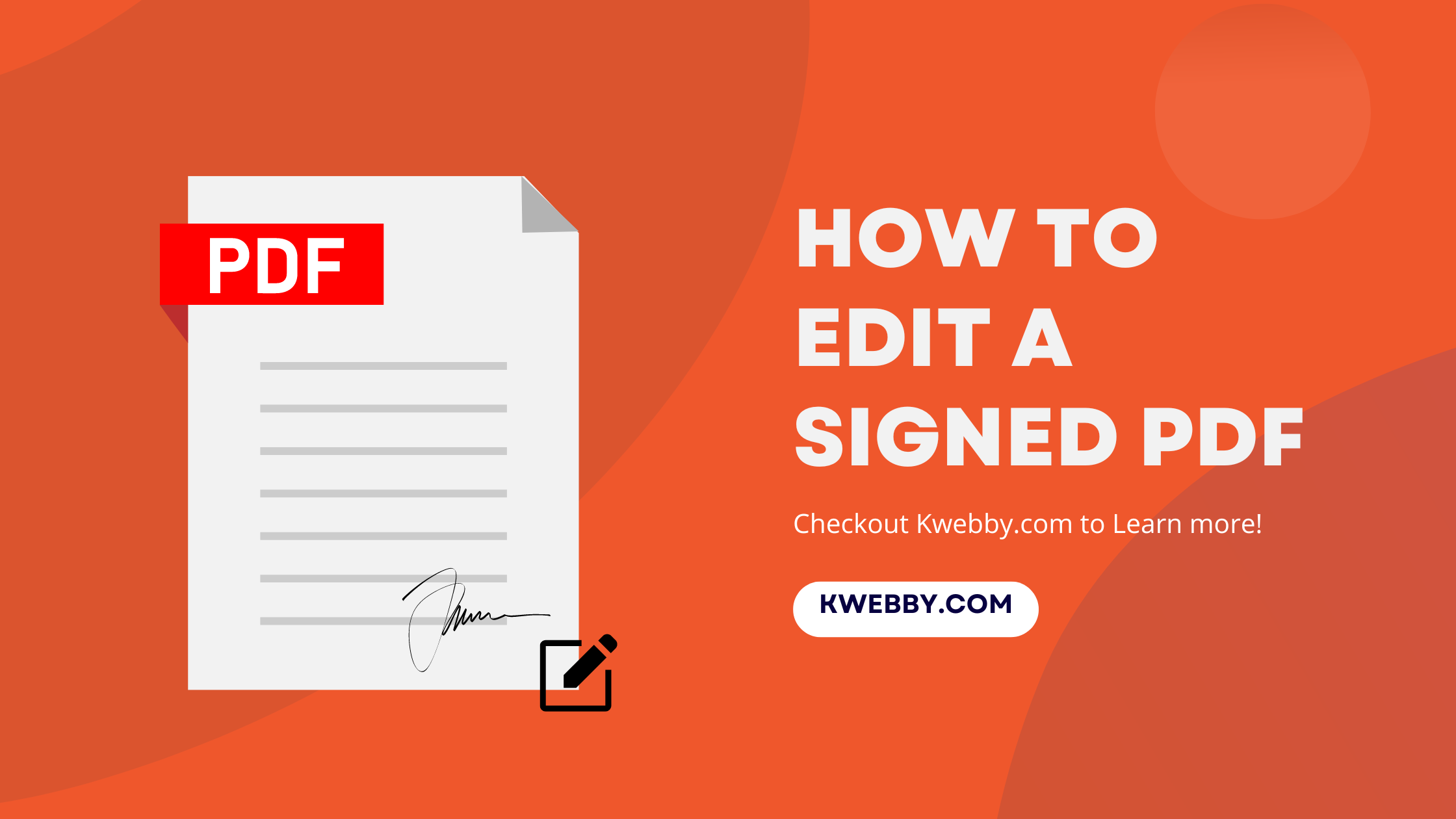 How to edit a signed PDF