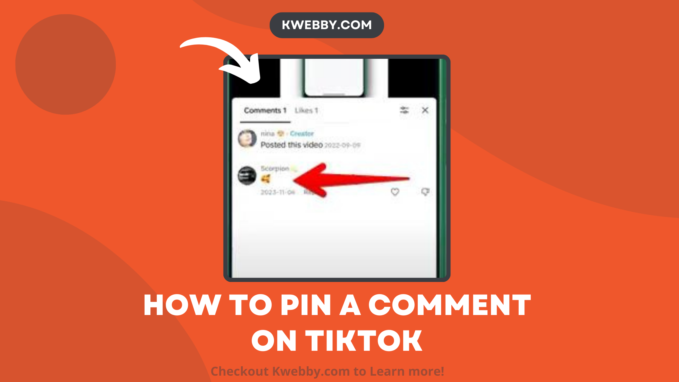 How to PIN a comment on TikTok