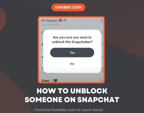 How to Unblock someone on Snapchat
