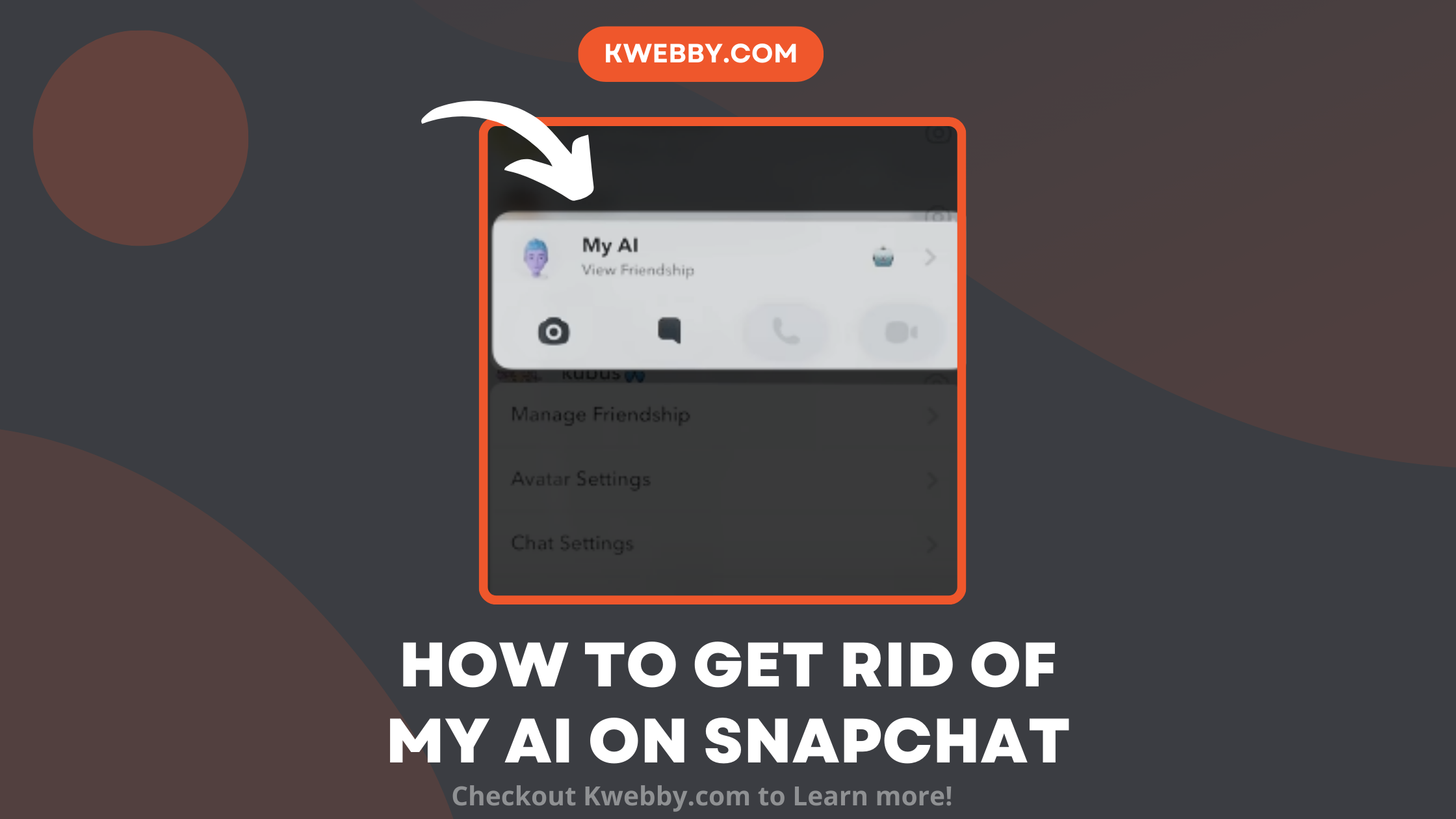How to get rid of My AI on Snapchat