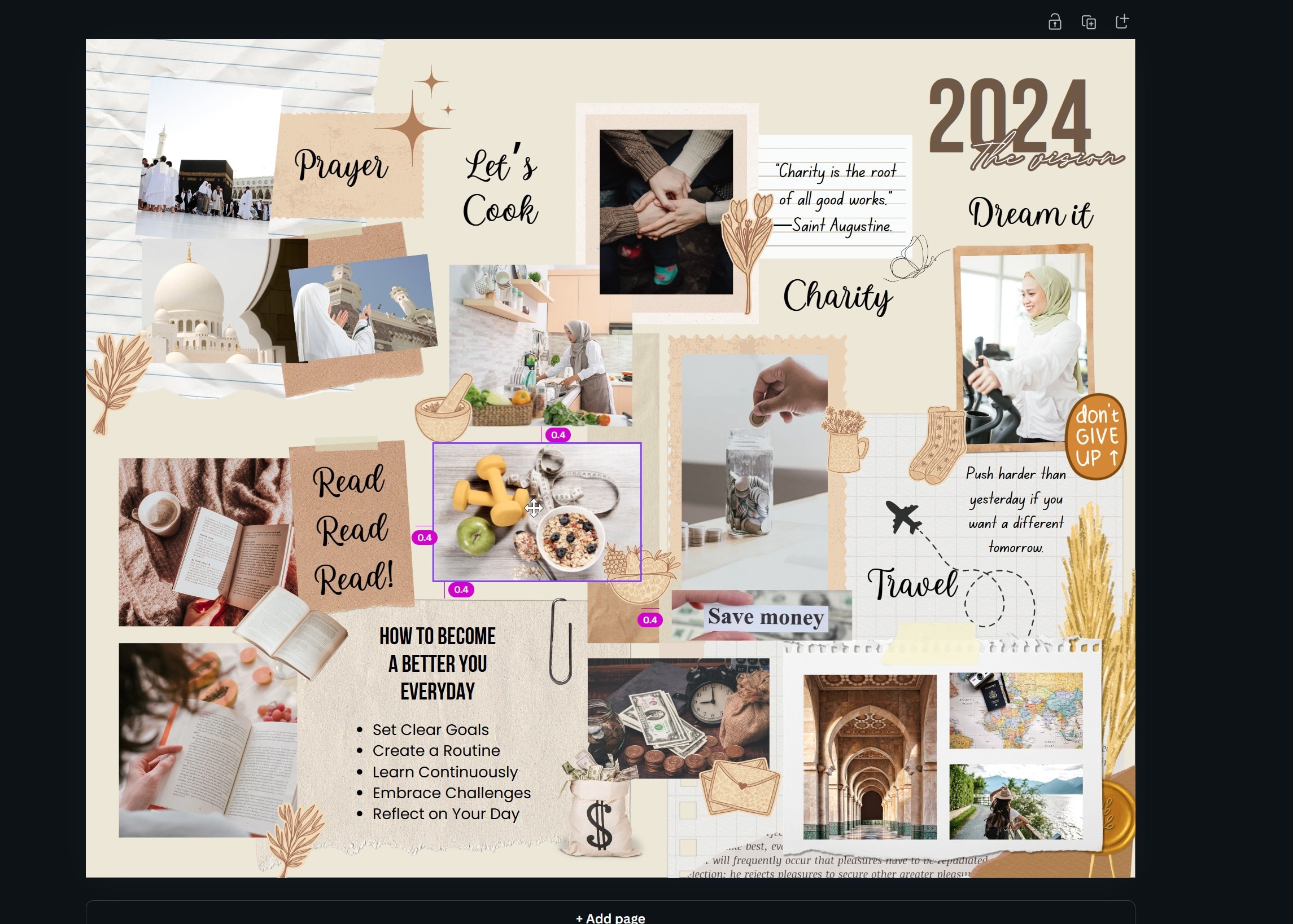 How to make a Vision Board on Canva (2 Quick Ways) 13