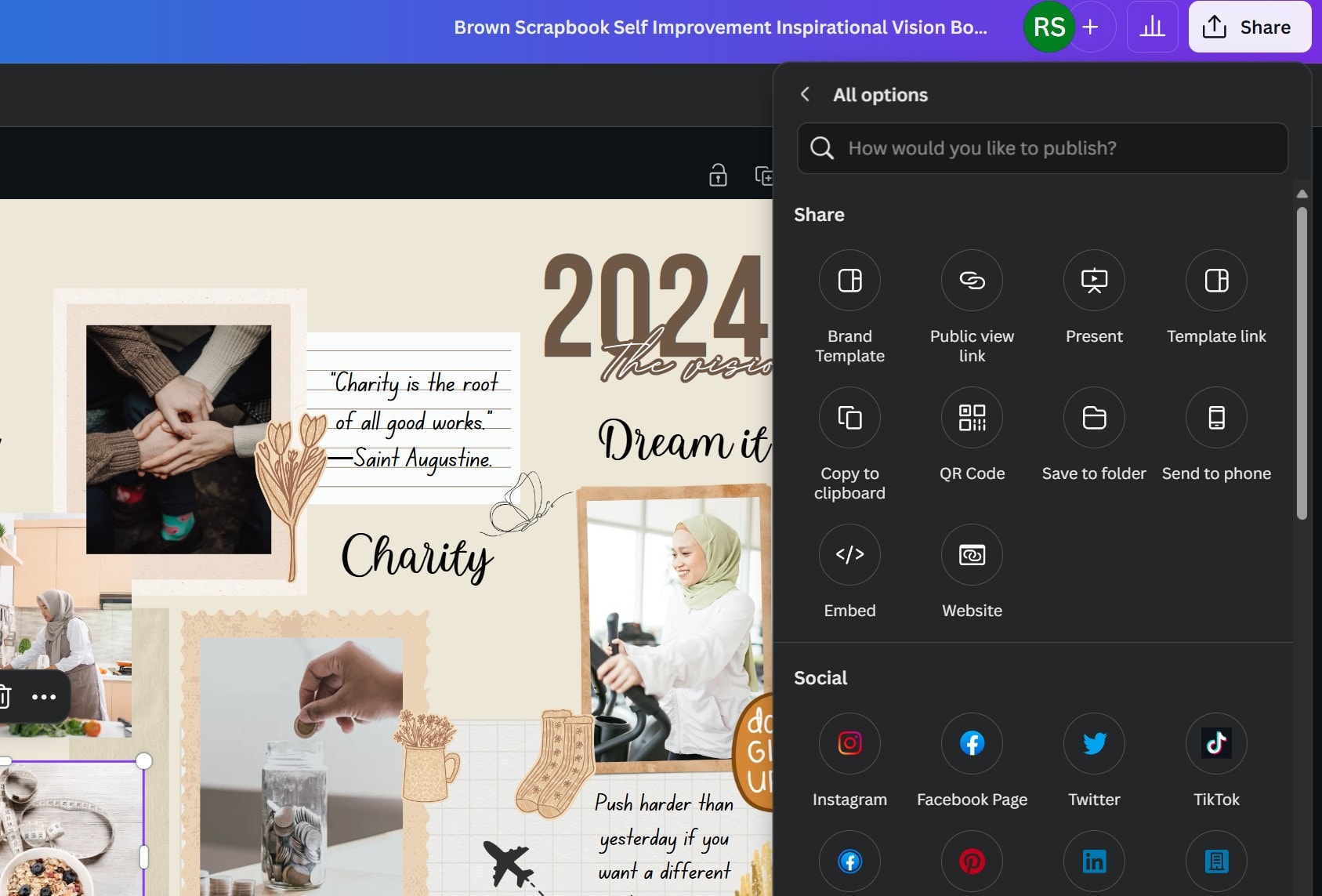How to make a Vision Board on Canva (2 Quick Ways) 14